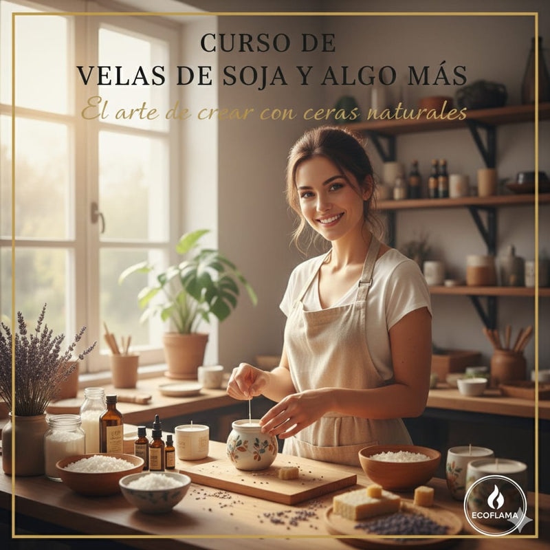 Curso de Velas de Soja, Diseño y Más